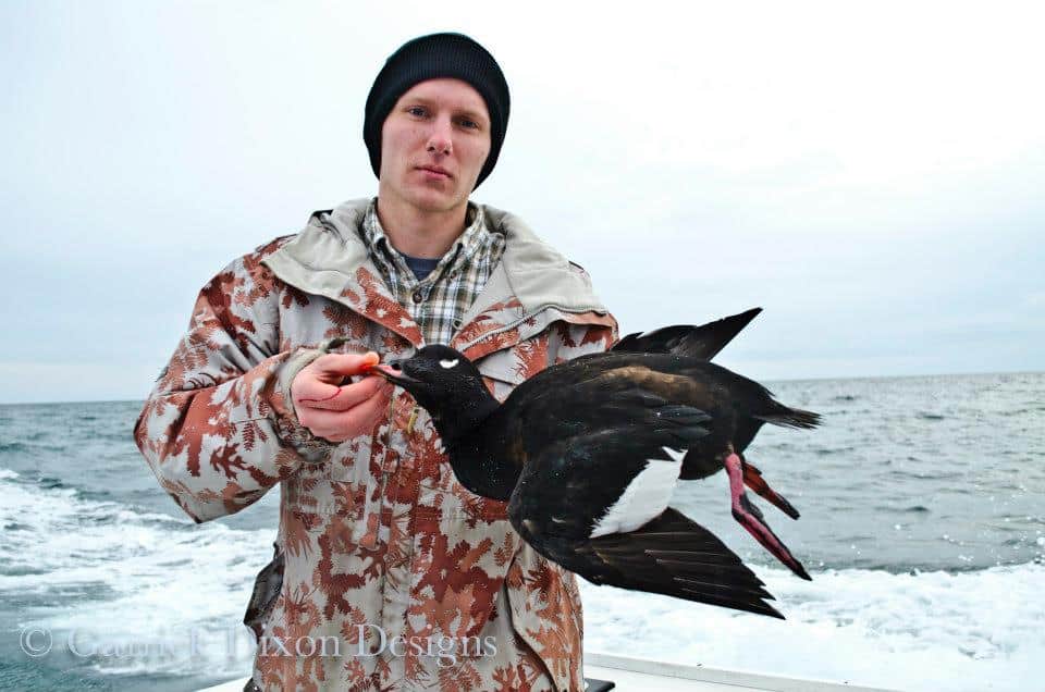 Hunter with scoter