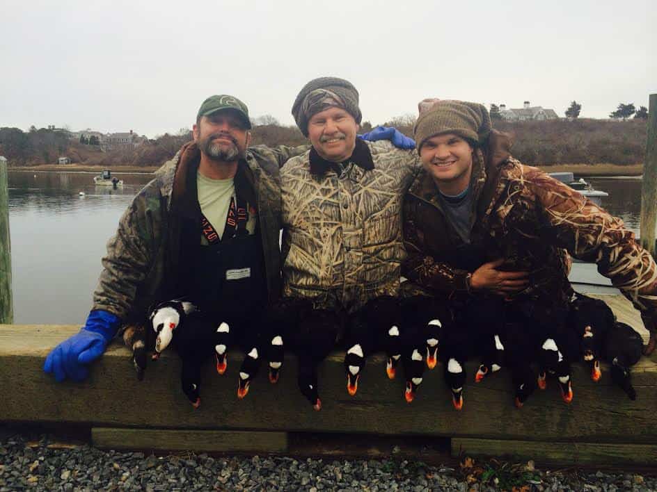 After the hunt: scoters on display