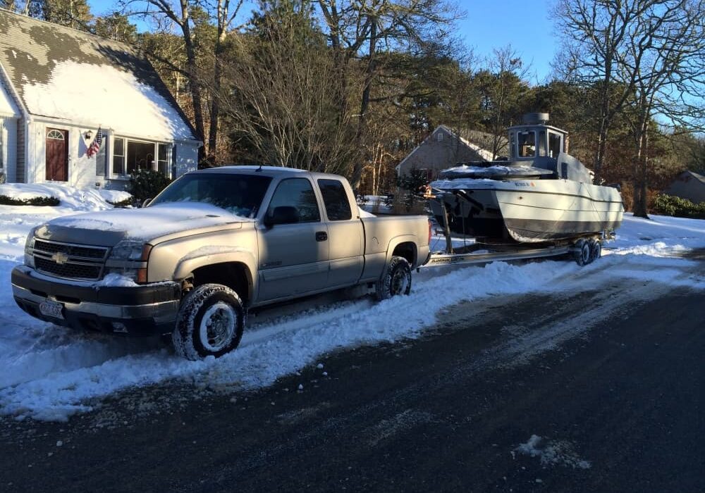 Duck boat ready for a hunt