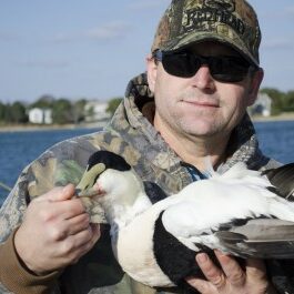 Capt. Len with an eider